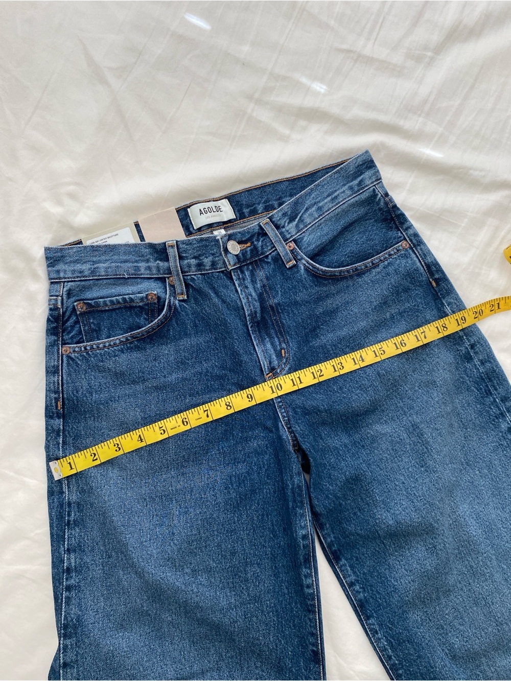 New Agolde Clara Jean in Noise | Low rise baggy flare - Picture 7 of 9